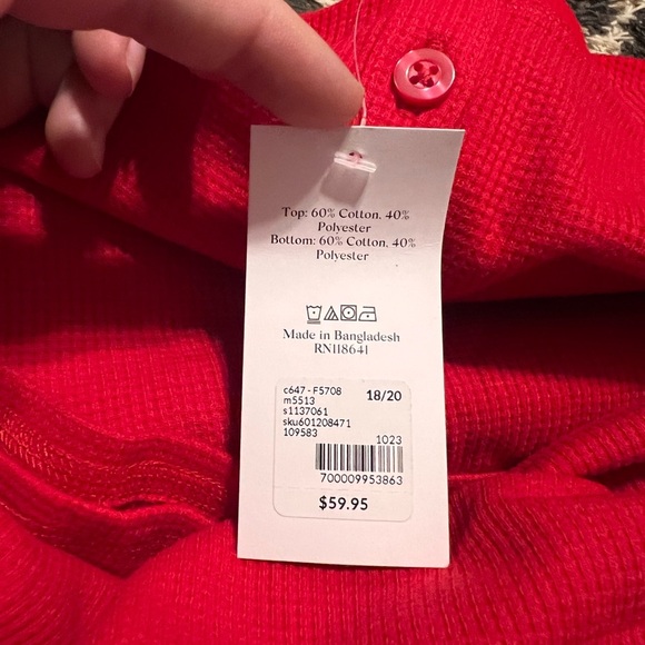 NWT Sleep by Cacique Lane Bryant Thermal Pajama Set Holiday Plaid - Picture 7 of 9